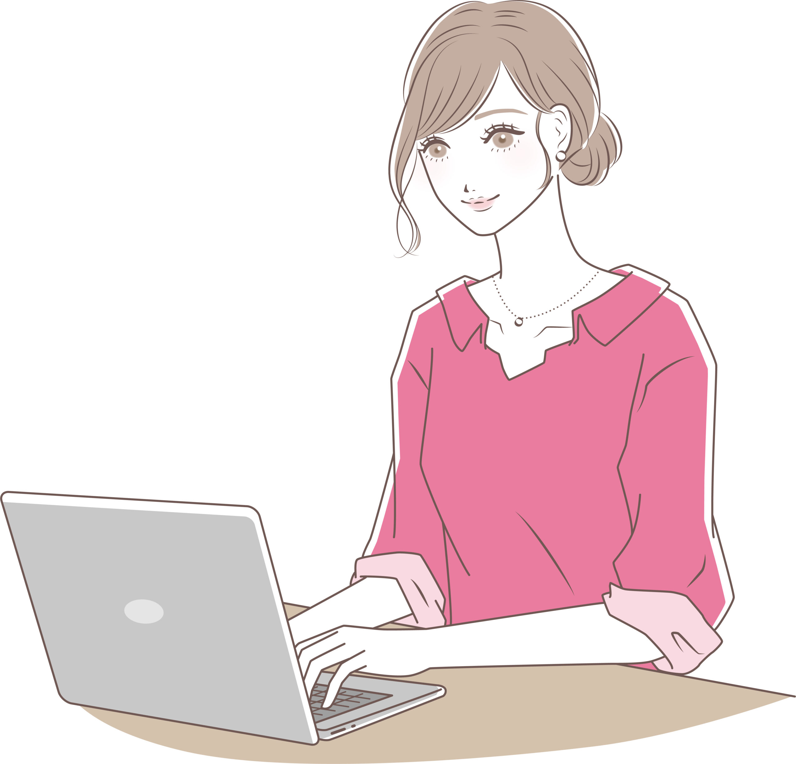 インターネットを活用して在宅で業務を行います